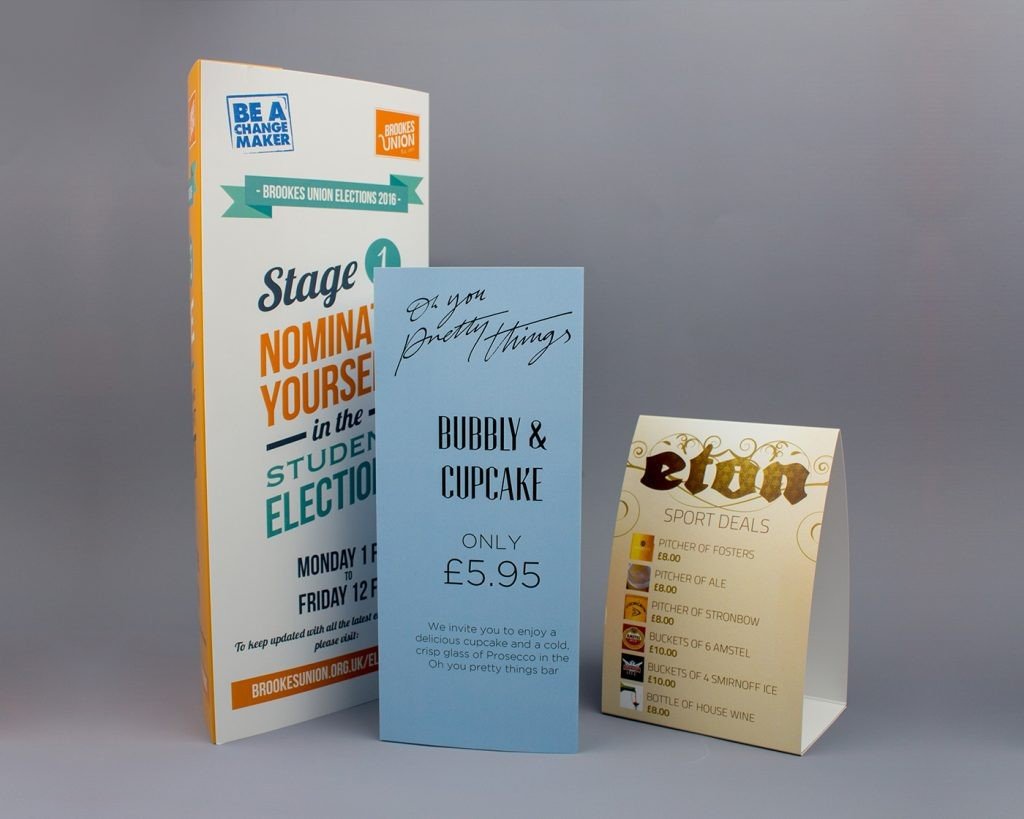 Table Tents Printing Ripon