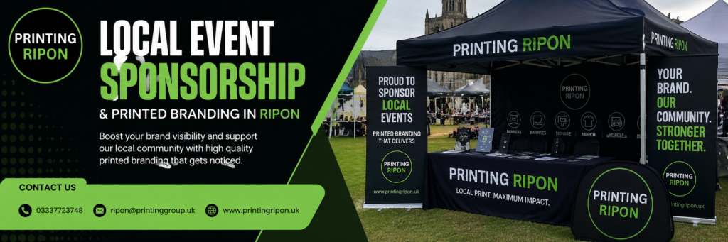 Local Event Sponsorship and Printed Branding in Ripon